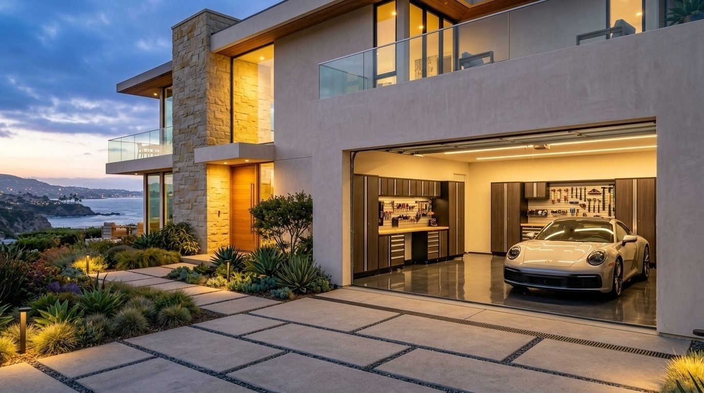 Megan Qureshi Garage Door Rapid Service Overhead Garage Door Gliding Open in Reedley, CA